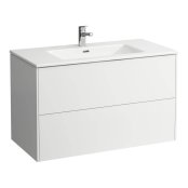 Laufen Pro S 1000mm Vanity Unit with Two Drawers & Basin  - Gloss White