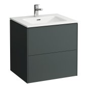 Laufen Pro S Laufen Pro S 600mm Vanity Unit with Two Drawers & Basin  - Traffic Grey