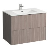 Laufen Pro S Laufen Pro S 800mm Vanity Unit with Two Drawers & Basin  - Light Elm