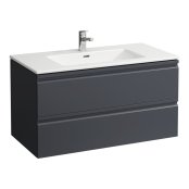 Laufen Pro S Laufen Pro S 1000mm Vanity Unit with Two Drawers, 1 Interior Drawer & Basin  - Graphite