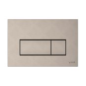 Vitra Loop Square Dual Flush Plate - Brushed Nickel