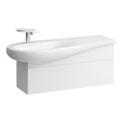 Laufen Alessi 995mm 1 Drawer Vanity Unit with Left Hand Cut-Out - Matt White