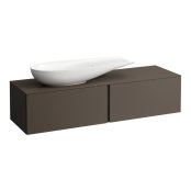 Laufen Alessi 1600mm Drawer Element with Left Cut-Out - Dark Brown