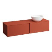 Laufen Alessi 1600mm Drawer Element with Right Oval Cut-Out - Terracota