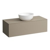 Laufen Alessi 1200mm Drawer Element with Centre Cut-Out - Pearl Beige