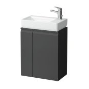 Laufen Pro S 470mm Cloakroom Vanity Unit with Open Left Hand Shelf - Graphite