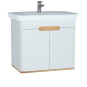 Vitra Sento 800mm Vanity Unit & Basin - White