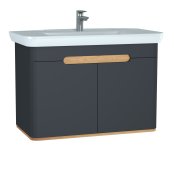 Vitra Sento 1000mm Vanity Unit & Basin - Anthracite