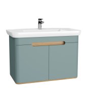 Vitra Sento 1000mm Vanity Unit & Basin - Matt Green