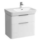 Laufen Moderna 650mm 2 Drawer Vanity Unit for Right Hand Basin - Matt White