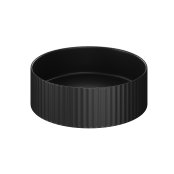 The White Space Pulse 360mm Countertop Basin - Matt Black