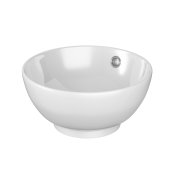 The White Space Rondo 380mm Countertop Basin - White