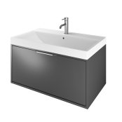 The White Space Choice 800mm Wall-Hung Vanity Unit - Dark Grey