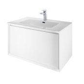 The White Space Distrikt 800mm Wall-Hung Vanity Unit - Matt White