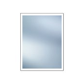 The White Space 600 x 800mm Illuminated Mirror with Touch Sensor & Demister - Matt Black