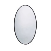 Tavistock Verge 500 x 700mm Oval Mirror - Black