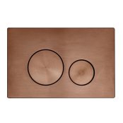 Tavistock Circles Flush Plate - Brushed Bronze