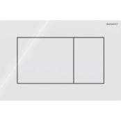 Geberit Sigma 01 Square Dual Flush Plate - Alpine White