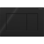 Geberit Sigma 01 Square Dual Flush Plate - Black