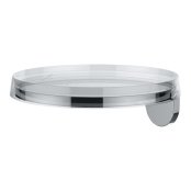 Kartell by Laufen Wall Tray with Transparent Crystal Disc