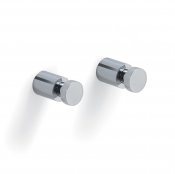 Origins Living Pin Robe Hooks Short X2 - Chrome