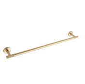 Origins Living 600mm Turner Towel Rail - Brushed Brass