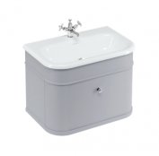 Burlington Chalfont 750mm Single Drawer Vanity Unit & Basin - Classic Grey