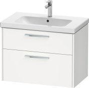 Duravit D-Code 784mm x 460mm 2 Drawer Wall Hung Vanity Unit - Matt White