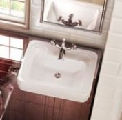 Burlington Semi Recessed 58cm Basin