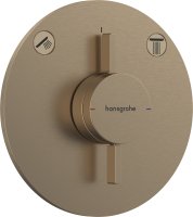 Hansgrohe Duoturn S Mixer for Concealed Installation for 2 Functions - Brushed Bronze