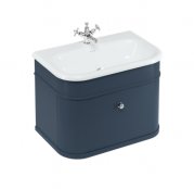 Burlington Chalfont 750mm Single Drawer Vanity Unit & Basin - Blue