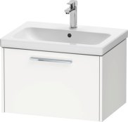 Duravit D-Code 634mm x 460mm 1 Drawer Wall Hung Vanity Unit - Matt White