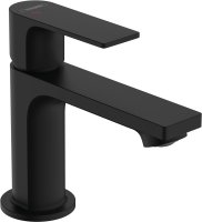 Hansgrohe Rebris E Single Lever Basin Mixer 80 Coolstart without Waste Set - Matt Black