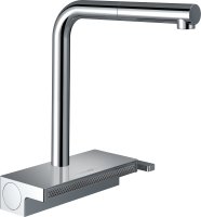 Hansgrohe Aquno Select M81 Single Lever Kitchen Mixer 250, Pull-Out Spout, 2 Spray Modes - Chrome