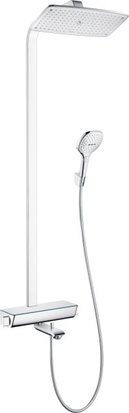 Hansgrohe Raindance E Showerpipe 360 1jet with Thermostatic Bath Mixer - Chrome