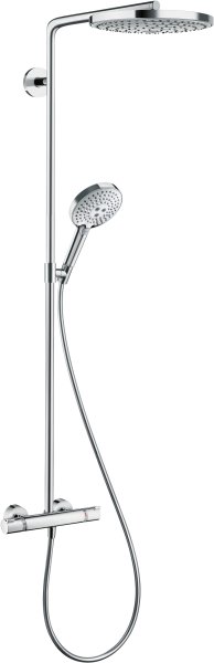 Hansgrohe Raindance Select S Showerpipe 240 2jet with Thermostatic Shower Mixer - Chrome