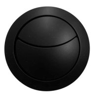 The White Space Flush Button - Matt Black