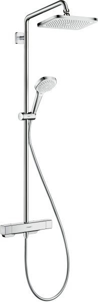 Hansgrohe Croma E Showerpipe 280 1jet with Thermostat - Chrome