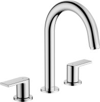 Hansgrohe Vernis Shape 3-Hole Basin Mixer with Pop-Up Waste Set