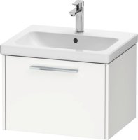 Duravit D-Code 584mm x 460mm 1 Drawer Wall Hung Vanity Unit - Matt White