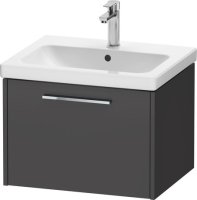 Duravit D-Code 584mm x 460mm 1 Drawer Wall Hung Vanity Unit - Matt Graphite