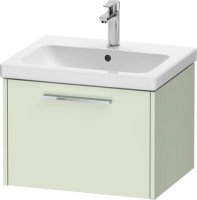 Duravit D-Code 584mm x 460mm 1 Drawer Wall Hung Vanity Unit - Pale Green