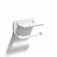 Origins Living Quick Toilet Roll Holder with Shelf - White