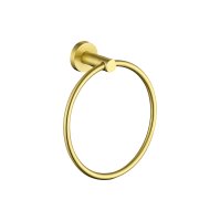 The White Space Capita Towel Ring - Brushed Brass