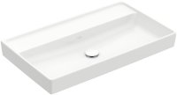 Villeroy & Boch Collaro 800mm Vanity Basin with 0 Tap Holes & without Overflow - White Alpin