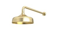 Tavistock 200mm Traditional Shower Head - Brushed Brass