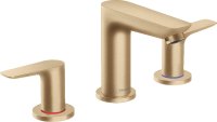 Hansgrohe Talis E 3-Hole Basin Mixer with Pop-Up Waste - Brushed Bronze