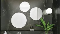 The White Space 400mm Round Non-Illuminated Mirror