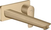 Hansgrohe Talis E Single Lever Basin Mixer for Concealed Installation with Spout 22.5cm - Brushed Bronze