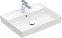 Villeroy & Boch Collaro 600mm Basin with 1 Tap Hole & Overflow - Stone White (CeramicPlus)